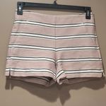 Loft Ann Taylor Striped Dusty Pink, Black and Cream Shorts sz 0 Photo 6