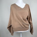 Line and Dot Favorite Off Shoulder Sweater Top in Taupe Size Medium Photo 3