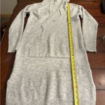 Nordstrom Stitch Drop Gray Hooded‎ Women's Sweater Dress Photo 3