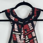 BCBGMAXAZRIA  Womens Abstract Chevron Print Sleeveless Halter Style Romper Size S Photo 9