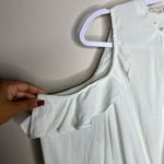 Anthropologie Maeve Mint Cold Shoulder Ruffle Blouse M Photo 3