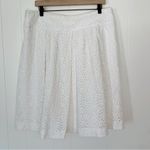 WD•NY WD.NY White Lace Pleated Skirt 14 Photo 1