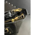 Burberry Patent Leather Somerford Tote Bag Black Purse Womens Photo 8