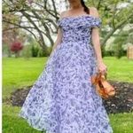 Shoshanna NWT  -Meraki Fleur Clip Dot Purple Midi Dress Photo 2