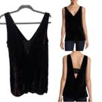 French Connection BLACK VELVET LAYERING OVERSIZED PIECE NEW YEARS EVE PARTY TOP Photo 3