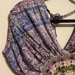 Free People Free‎ People Purple Next Vacation Smocked Cropped Boho Top Size XS Photo 4