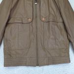 Schott Sportswear Genuine Leather Bomber Jacket Womens Size 40 Brown Photo 3