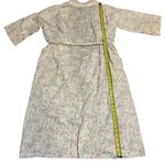 Vintage 80s Appel nightgown cottagecore floral embroidered full length satin Size M Photo 1