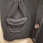 Anthropologie 525 America Short Sleeve Button Down Knit Cardigan Black Photo 9