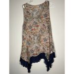 Hayden Sleeveless Ruffle Cottagecore Floral Paisley Boho Romantic Size Small Photo 3