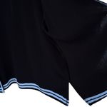 Misook EUC  Open Front Sweater Black Sky Blue Size XL Photo 3