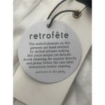 RETROFETE Camille Sequin Dress Size XL White NEW Wedding Bride Formal Maxi Slit Photo 15