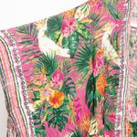 Nine West  Womens Boho Tassel Tropical Bird Floral Kimono Beach Swim Cover Up OS‎ Photo 1