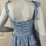 JessaKae Blue and White Tiered Midi Skirt Photo 14