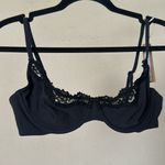 SKIMS  Fits Everybody unlined underwire Lace Scoop Bra Onyx Black NWT 34DD Photo 4