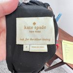 Kate Spade Black and Cream Polka Dot 3/4 Sleeve Mini Dress Ruffle Collar Size 4 Photo 3