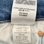 Mother Denim The Dodger Ankle High Rise Wide Leg Cropped Jeans Blue Plus Size 33 Photo 7