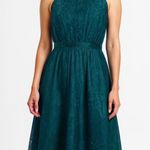 Dress the Population . New! Green Lace Halter Midi Dress. Photo 0