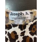 Joseph A  Qu'est-Ce Que Animal Print Stretch Top 3/4 Sleeves Office Comfort Date Photo 4