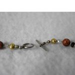 Source Unknown Simple Chic Earth Tone Stones/Beads Single Layer Toggel Latch Choker Necklace Photo 2