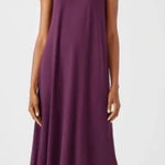 Eileen Fisher NWT  Tencel Blend Halter Sheath Dress in Blackberry Purple XL Photo 0