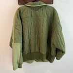 Pilcro Anthropologie  Oversized Quilted Colorblock Jacket Moss Green XL Photo 5
