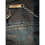 LA coalition jacket ‎ womens large Black Faux Leather Motorcycle Jacket Biker Photo 3