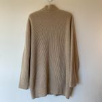 Nordstrom Classiques for  Knit Zip-up Cardigan Tan Size M Lambswool and Cashmere Photo 2