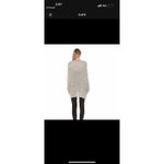 Free People  XS Grey Open Oversized Knit Alpaca Open Front Long Cardigan Pockets Photo 2