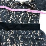 Eliza J  NWT black lace peplum pants jumpsuit 8 M Photo 4