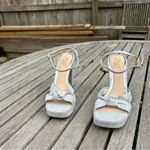 Valencia silver Platform Heels by Badgley Mischka size 6.5 Photo 1