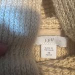 J.Jill  Cream Waffle Knit Turtleneck Sweater XS Petite Photo 1