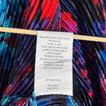 Suzy Shier  Shirt Blue Pink Floral Flowers Pleated Crop‎ Blouse Wrap Top Size M Photo 7