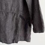 J Jill Linen Jacket Large Brown Taupe Button Up Rustic Lagenlook Boho Earthy Photo 7