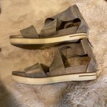 Eileen Fisher Sport Platform Sandal Gold Cross Womens 10 Photo 3