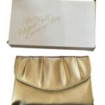 VTG Polished Gold Evening Bag Pleated Clutch Party Purse 1978 Avon READ NOTE Photo 0