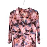 Dolan Anthropologie Cora Oink Gray Button Down Midi Shirtdress size large Pink Photo 3