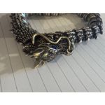 SOLID METAL CHINESE DRAGON BRACELET UNISEX GIFT. Silver Photo 1