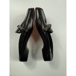 Brighton  Leather Mules Slides Loafers Ornament Detail Black‎ Size 6M Photo 4