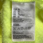 H&M  size medium neon yellow green pullover sweatshirt long sleeve 1/4 zip neck Photo 4