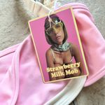 Strawberry Milk Mob Pink and Cream Bikini top Bandeau Strawberry Milk Top small Photo 4