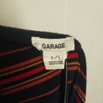 Garage T-Shirt Dress Striped Navy Red Mini Sporty Photo 5