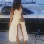 ZARA Cream Lace Button-Up Romper Dress Size XS Photo 9