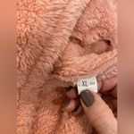 LOMON Womens Fuzzy Sherpa Fleece Jacket Lightweight Vest Pink Sleeveless XL Photo 5