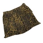 reset by Jane Pocketed Leopard Print Denim Mini Skirt Black Photo 5