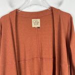 Chaser NWT Ribbed Open Front Cardigan Pockets Orange Size Small S NEW Photo 1