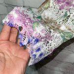 Alfred Dunner Delicate Floral Open Front Blouse W/ Attached Tank and Jeweled Necklace Ensemble Photo 4