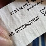 Natural Life  Tiered bohemian Tiered Blue Stripe Dress size Medium Photo 8