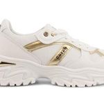 Cavalli class womens Chunky sneakers size 39 white/gold/leopard New White Photo 0