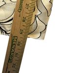 Maria Grazia Severi White Women's 46 Pants White Black Floral Flowy Quiet Luxury Size 10 Photo 5